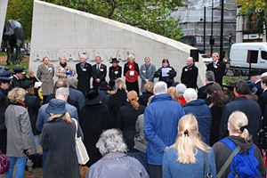 Public Address PA system at the Animals in War memorial