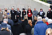 Public Address PA system at the Animals in War memorial